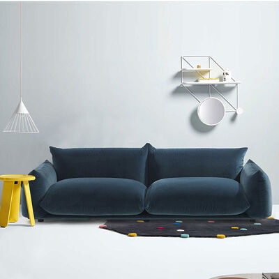 Modular Living Room Sectional Sofa 120cm 2 Seater White Cloud