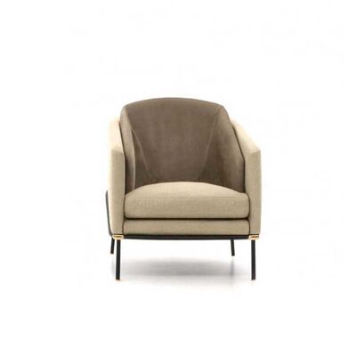 Hotel Lobby Sofa Chair Lounge Single Seater Sofa Chair For Living Room