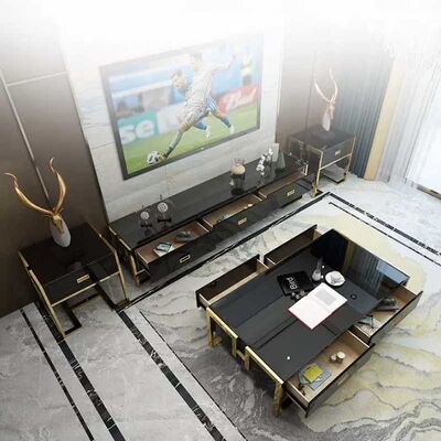 Modern Luxury TV Stand Center Table With Storage Drawer Home Furniture