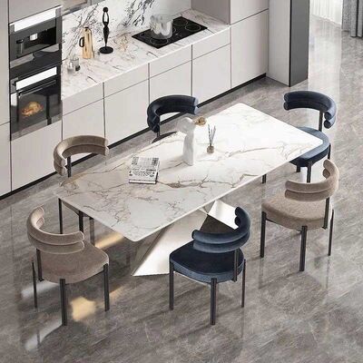 Italian Simple Half Arc Armchair Home Leisure Negotiation Dining Chair