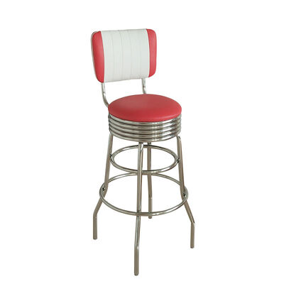 American Design Metal Frame Bar Stools Industrial 50'S Customize