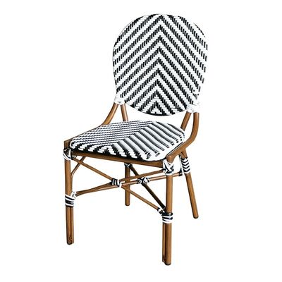 Good price Cafe Chair Rattan Aluminium Metal Outdoor Bistro Chairs French online