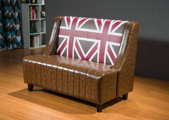 England Commercial Booth Seating Leather Modern Restaurant Banquette Seating Bench