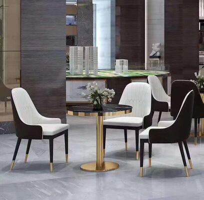 0.6CBM Nordic Dining Chair 4 Seater Scandinavian Dining Room Table And Chairs Marble