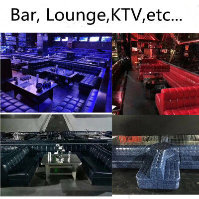 3 Piece Faux Leather U Shaped Sectional Couch With Chaise Blue Round Corner