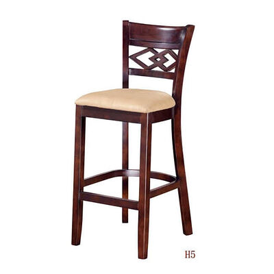 Breakfast Wooden Bar Stools With Backs Wood Counter Height Chairs 41x46x116cm
