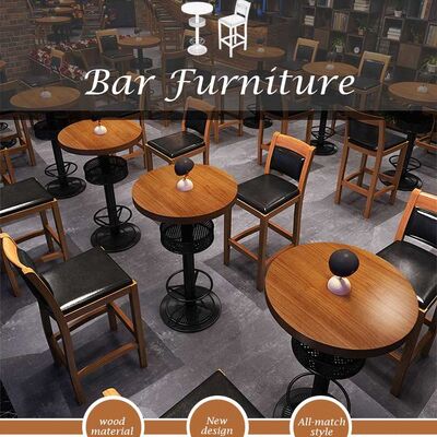 Breakfast Bistro Bar Tables Outdoor Modern High Stool Music Dining  65cm