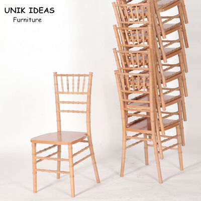 Folding Wedding Banquet Chairs With White Cover Rustic Wooden Chiavari Chair