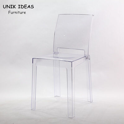 Transparent Clear Ghost Crystal Wedding Chairs Rentals Outdoor Garden 81cm