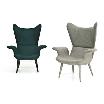 Butterfly Upholstered Chair Single Seater Sofa With High Back Armrest 100cm