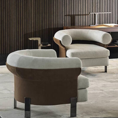 Office One Single Seater Armchair Couch Modern Fabric Lounge Leisure 20KG