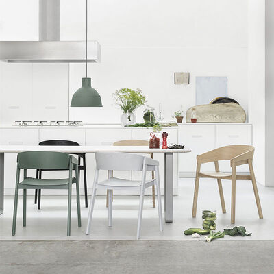 76cm Nature Wood Dining Chair Coffee Lounge Armrest 8.5kg