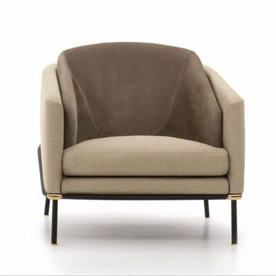 Leisure Single Sofa Arm Chair Enveloping Shape Fabric Living Room Seater 800x860x750mm