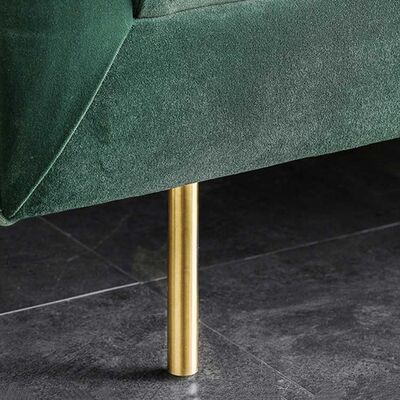 Luxury Green Velvet Modular Sofa Pull Clasp Sofa American Style 80cm height