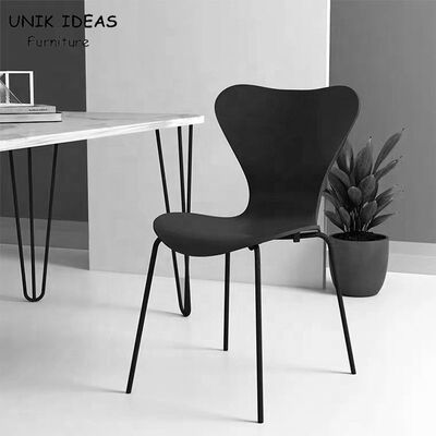 Good price Rustic Pp Metal Leg Dining Chairs Colorful Nordic Black Stackable online