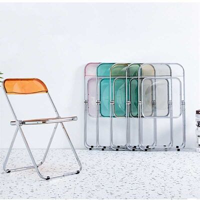Good price Portable Indoor Outdoor Chair Transparent Metal Plastic Folding Chairs online