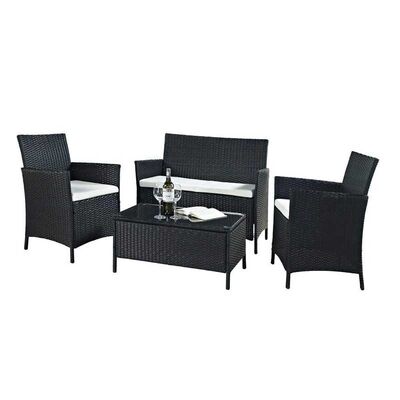Good price 4 Pieces Rattan Wicker Outdoor Furniture Sofa Patio Set With Cushion online