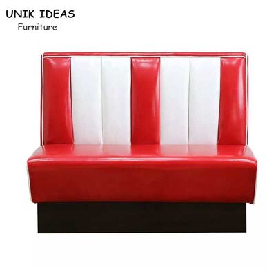 Good price Restaurant Dining Pu Leather Commercial Booth Seating 1950s America Design online