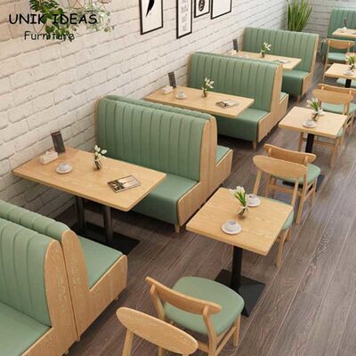 Good price Double Side High Back Commercial Cafeteria Furniture Leather Restaurant Booth Seating online