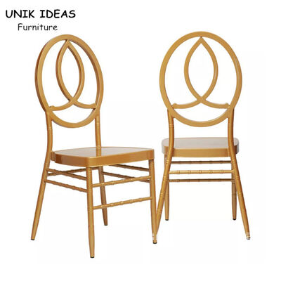 Good price Hotel Furniture High Quality Metal Gold Dining Stacking Phoenix Chairs For Event online