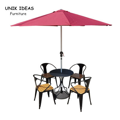 Good price Patio Furniture Garden Chairs Rattan Outdoor Chaise Bistrot Bois Table and Bistro Chair French online