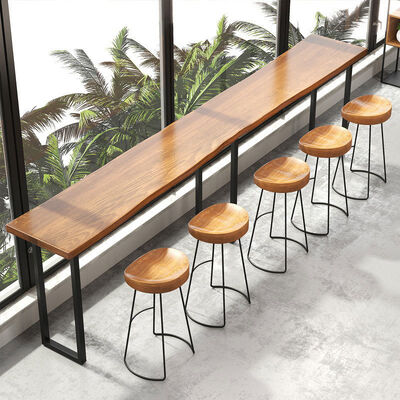 Good price Bar Furniture Customization Height High Stools Wooden Industrial Metal Bar Table and Chairs online