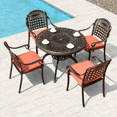 Good price Patio Outdoor Furniture Leisure Balcony Garden Metal Table and Chairs Sets for Cafe and Dining online