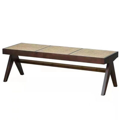 Good price New Design Modern Solid Wood Chair Rattan Bench Leisure Dining Chair Bed Footstool Shoe Bench online