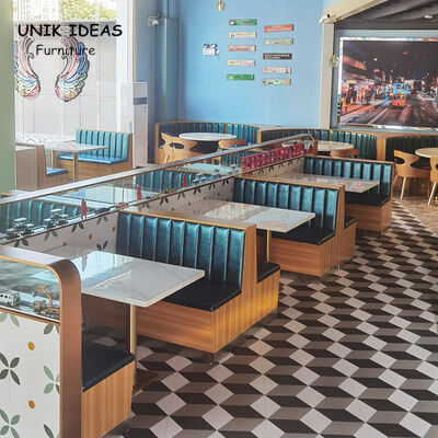 Good price Furniture Sets Sofa Booth Seating Cafe Fast Food Design and Table Wholesale Restaurant Set online