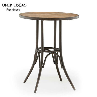 Good price Patio Folding Bistro Bar Table Iron 180cm Wood Steel Garden Pub Cafe online