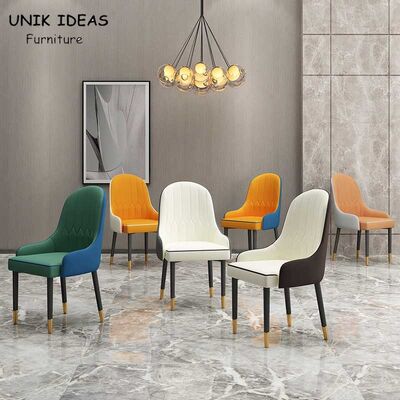Good price 80cm Hotel Wingback Leather Dining Chair 6 Seater Scandinavian Design online