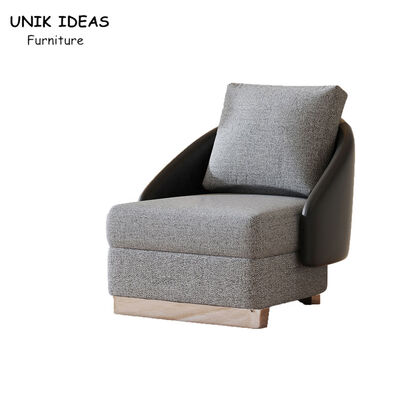 Good price Black Grey High Back Single Seater Sofa Wingback Accent Chair Gray Italian 78cm online
