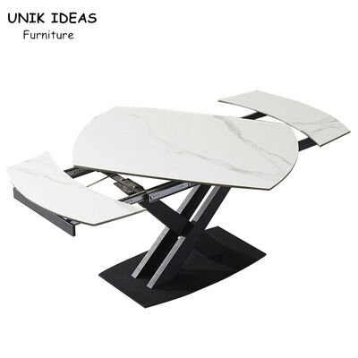 Good price 2 Seater Small Extendable Dining Table And Chairs Black White Long Flexible Sets online