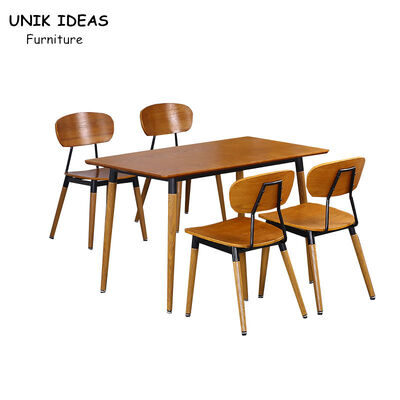 Good price 79cm Bent Plywood Dining Chair Retro Coffee Shop Fast Food Restaurant online