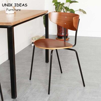Good price Modern European Minimalist Nordic Dining Chair Metal Legs Iron 75.5CM online