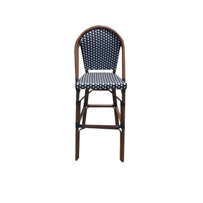 Good price Weatherproof Outdoor Bar Stools Rattan Bistro Cafe High Bar Chairs online